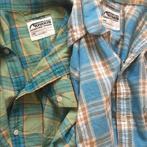TWO Mountain Khaki button downs